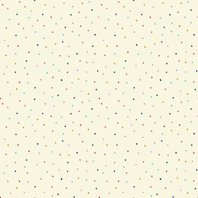 Multicolour on cream white
