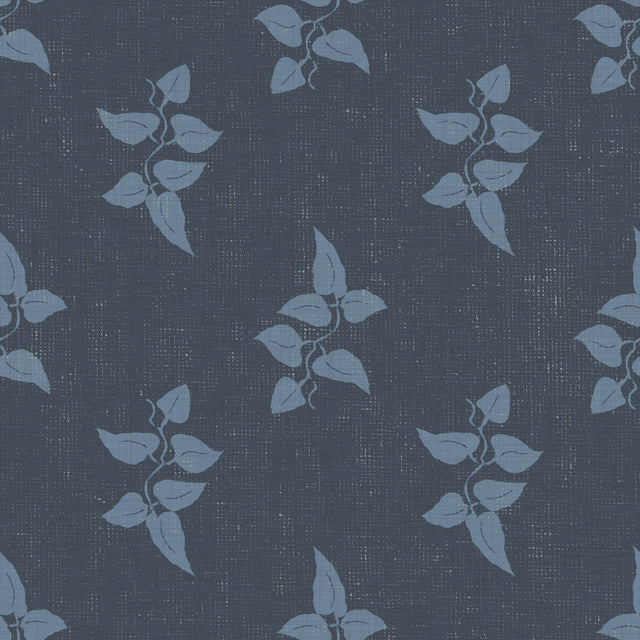 Vine Leaves — Indigo Blue Denim